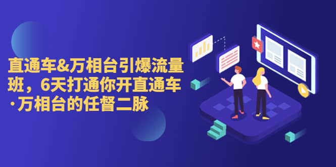 直通车+万相台引爆流量班，6天打通你开直通车·万相台的任督 二脉汇创项目库-网创项目资源站-副业项目-创业项目-搞钱项目汇创项目库