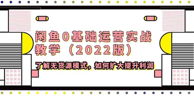 闲鱼0基础运营实战教学（2022版）了解无货源模式，如何扩大提升利润汇创项目库-网创项目资源站-副业项目-创业项目-搞钱项目汇创项目库