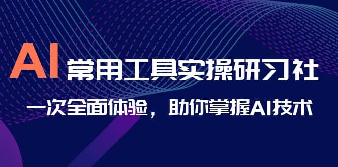 AI-常用工具实操研习社，一次全面体验，助你掌握AI技术汇创项目库-网创项目资源站-副业项目-创业项目-搞钱项目汇创项目库