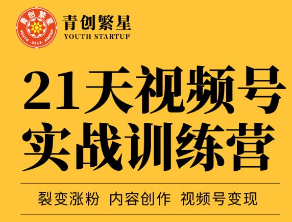 张萌21天视频号实战训练营，裂变涨粉、内容创作、视频号变现 价值298元汇创项目库-网创项目资源站-副业项目-创业项目-搞钱项目汇创项目库