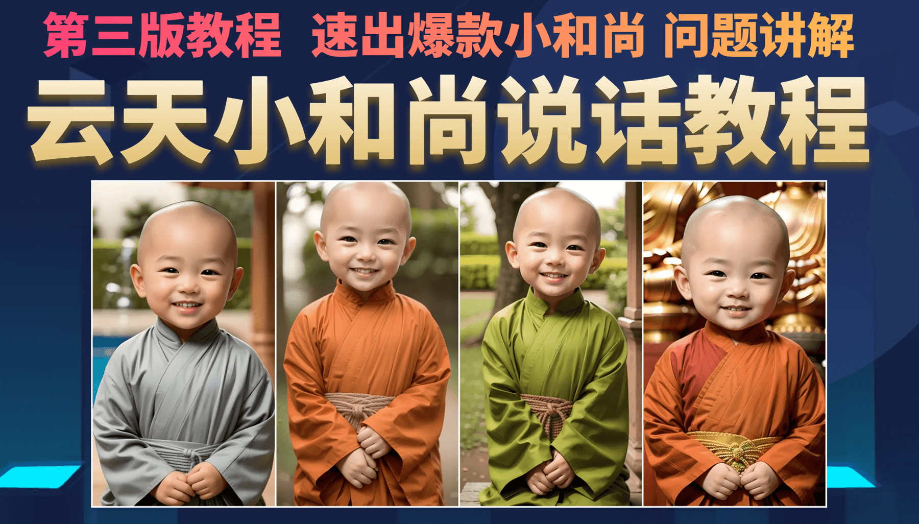 云天小和尚会说话，7天万粉（第3版教程）汇创项目库-网创项目资源站-副业项目-创业项目-搞钱项目汇创项目库