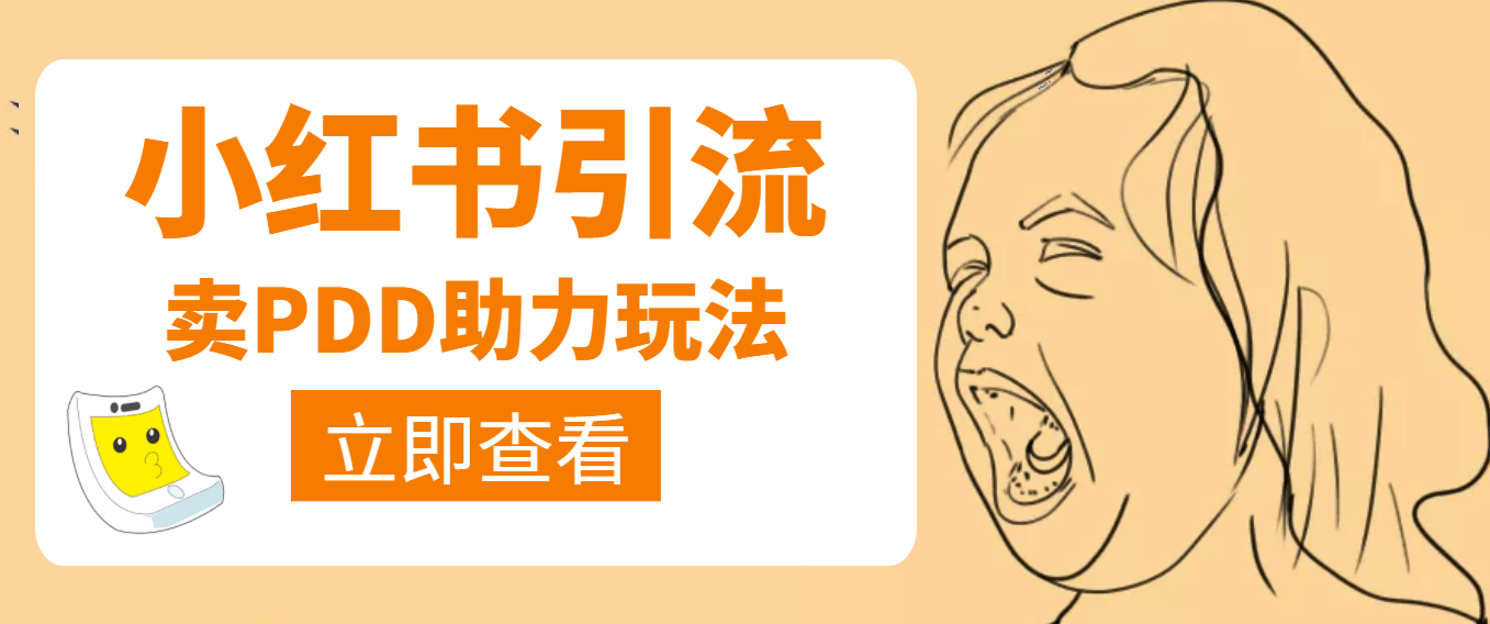 利用小红书卖拼多多助力汇创项目库-网创项目资源站-副业项目-创业项目-搞钱项目汇创项目库