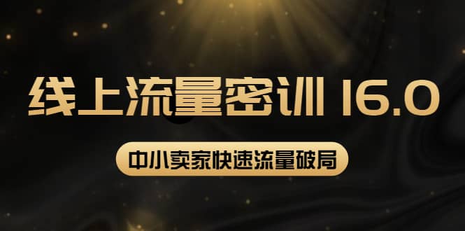 2022秋秋线上流量密训16.0：包含 暴力引流10W+中小卖家流量破局技巧 等等！汇创项目库-网创项目资源站-副业项目-创业项目-搞钱项目汇创项目库