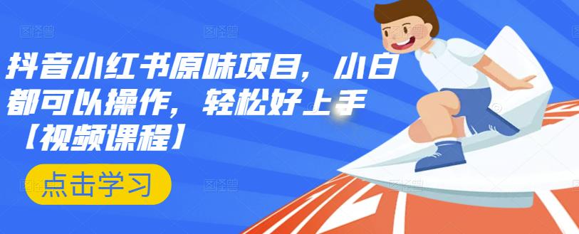 抖音小红书原味项目，小白都可以操作，轻松好上手【视频课程】汇创项目库-网创项目资源站-副业项目-创业项目-搞钱项目汇创项目库