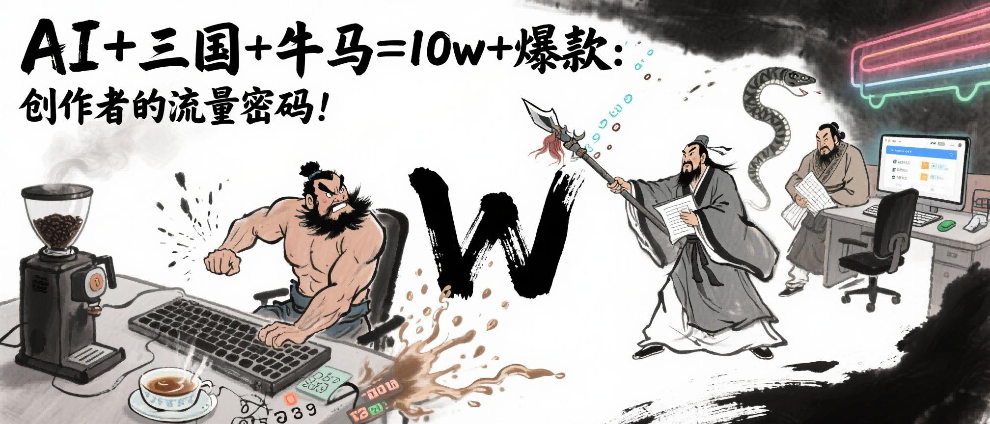 AI+三国+牛马=10w+爆款：创作者的流量密码！汇创项目库-网创项目资源站-副业项目-创业项目-搞钱项目汇创项目库