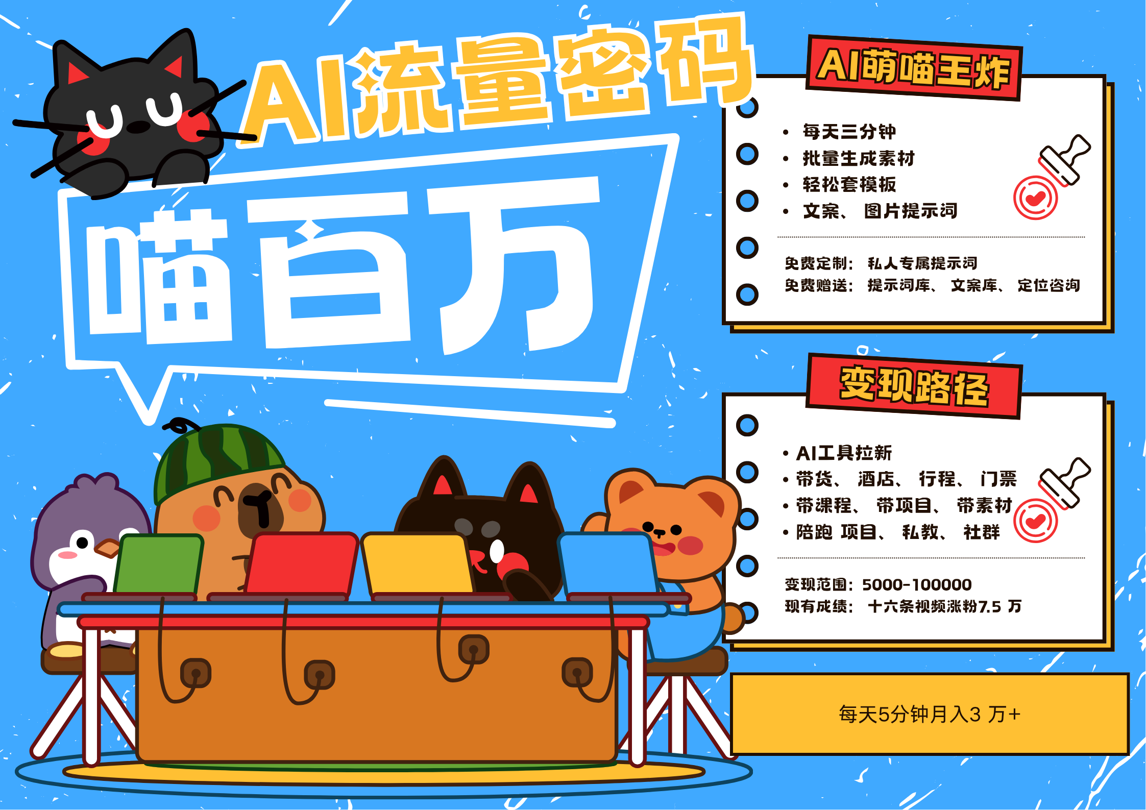 AI+宠物+旅行2025最火流量密码 轻松用AI宠物做文旅账号 可带货，带酒店，可以带行程，旅行社 小白三分钟学会 N种变现渠道 月入五位数  管道收益汇创项目库-网创项目资源站-副业项目-创业项目-搞钱项目汇创项目库