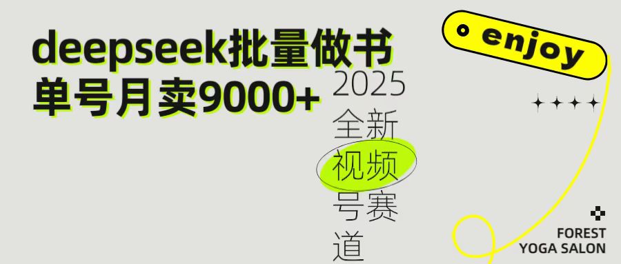 2025最新视频号项目 如何用Deepseek快速批量制作书单号 日入1000＋汇创项目库-网创项目资源站-副业项目-创业项目-搞钱项目汇创项目库
