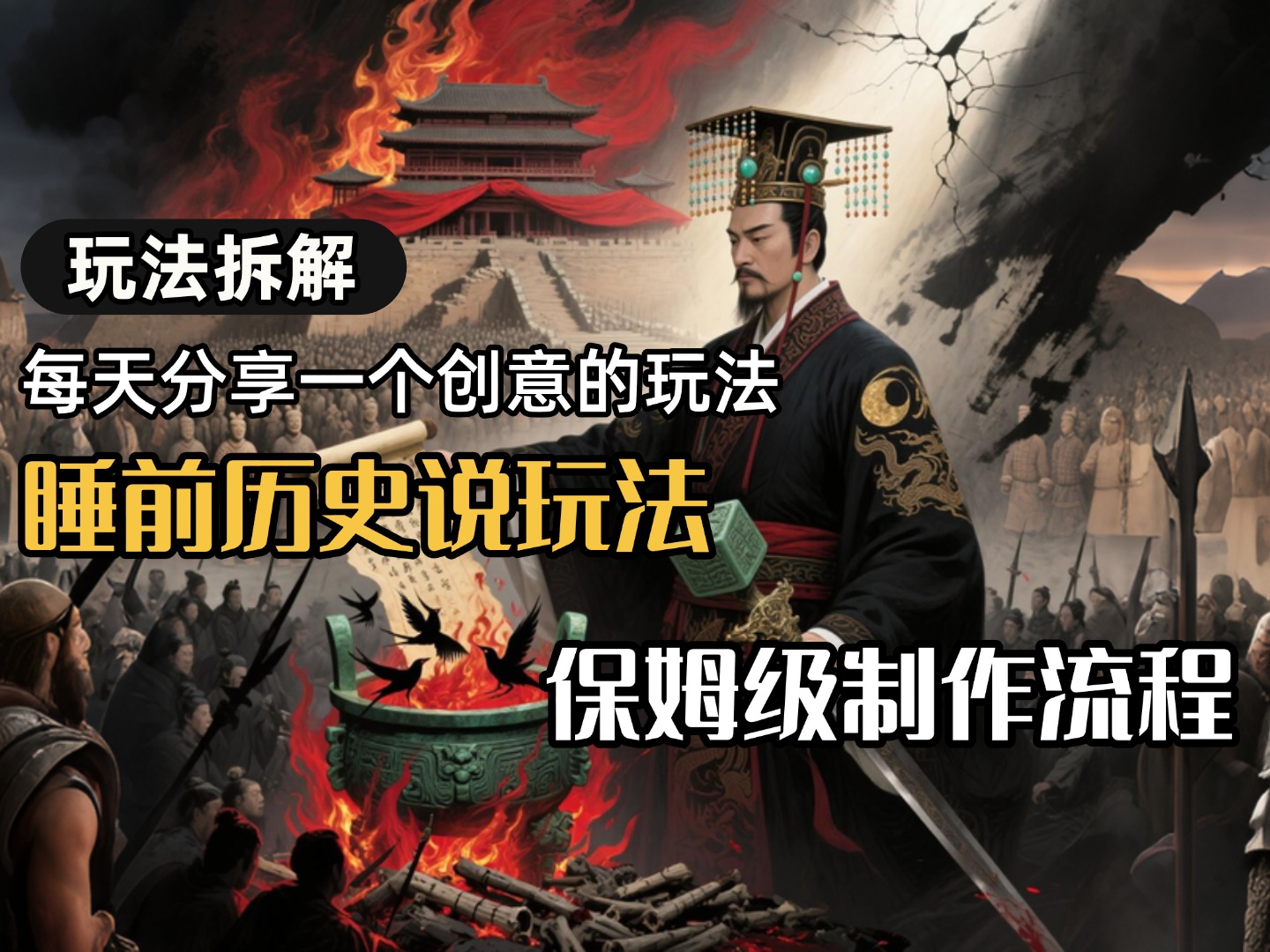 13条作品涨粉24.5万，全流程拆解睡前历史说，保姆级教程汇创项目库-网创项目资源站-副业项目-创业项目-搞钱项目汇创项目库